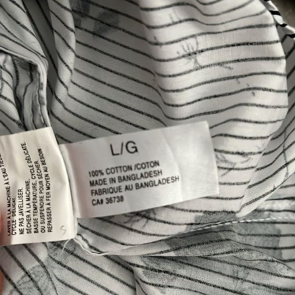 HAGGAR HERITAGE Men’s Cotton Floral Button Down Shirt, Size L - Picture 7 of 9